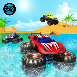 Monster Truck Water Surfing: Truck Racing Games